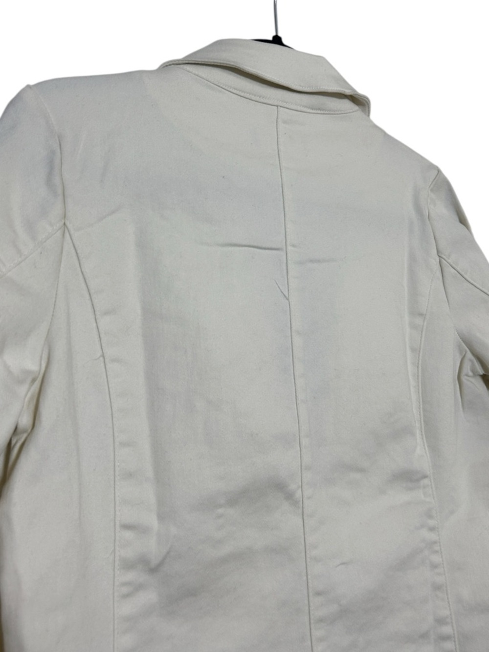 Women’s Ivory Tailored Two-Button Denim Blazer - Picture 6 of 6